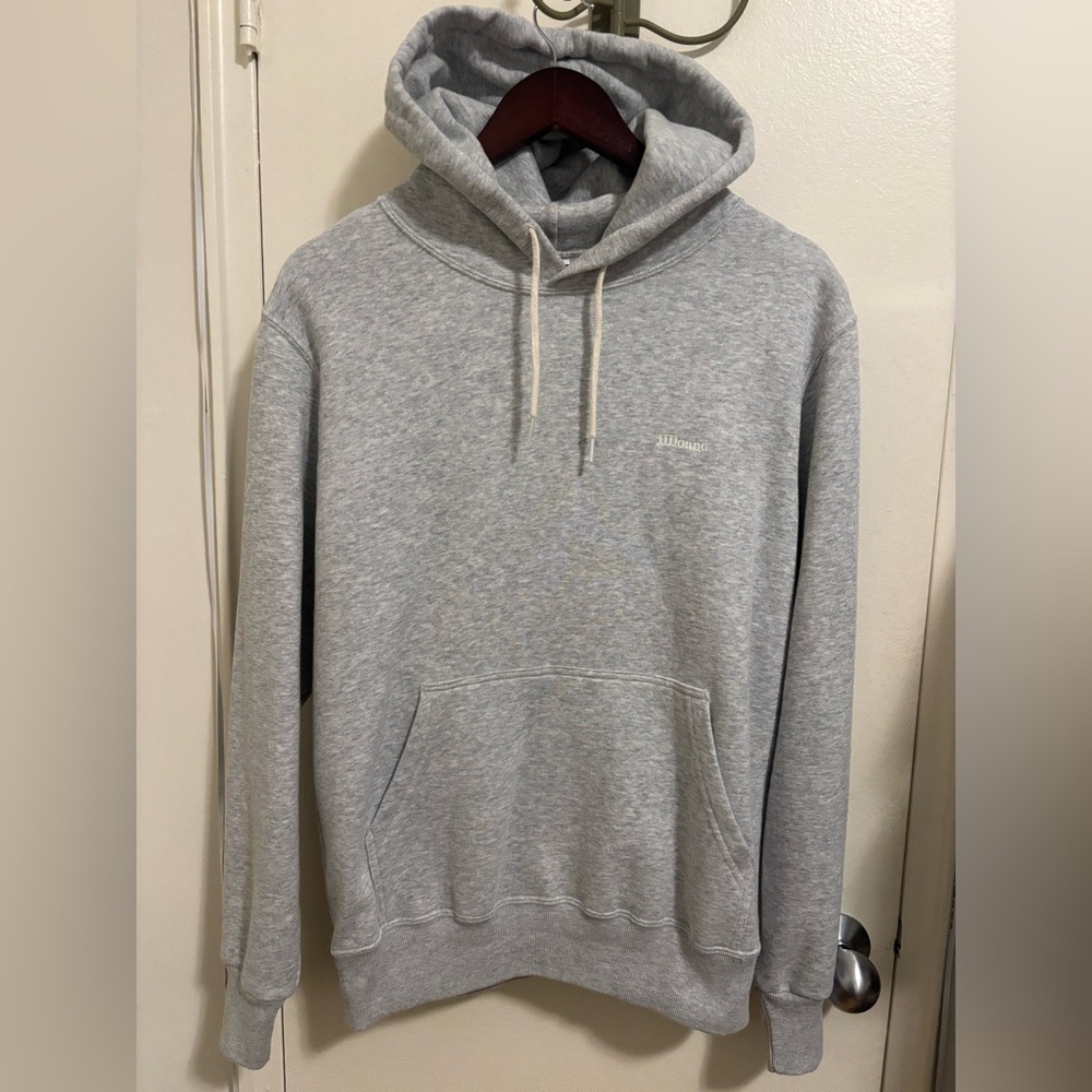 JJJJound J90 Hooded Sweatshirt Fleece Slim Fit Size M Hoodie Made in Canada Grey